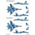 1/48 Ukrainian Su-27/UB with Flora Camouflage and Stencils Decal for Academy
