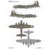 1/72 B-17F/G Flying Fortress ''Pin-Up Nose Art'' Markings Decal Part #1