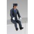 1/32 Hino Selega Super Hi Decker with Driver and Tour Conductor Figure