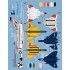 1/48 F4D-1 Skyray Fast Fords National Insignias & Stencil Decals for Tamiya kits