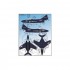 1/48 Colourful Sea Blue F9F-8 Cougars Decals for KittyHawk kits