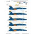 1/48 Blue Angels US Naval Flight Demonstration Squadron F/A-18E 2022 Mask n Decals