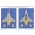 1/48 USAF F-16C Aggressors Polar Splinter Camo Mask for Kinetic #K48102 Kit