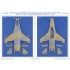 1/48 USAF F-16C Aggressors Tri-Colour Woodland Camo Mask for Kinetic #K48102 Kit