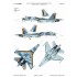 1/48 Su-27 Ukrainian AF Blue 48 n Blue 57 Mask n Decals for Great Wall Hobby