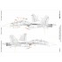 1/48 Su-30MK Russian AF Blue 02 04 05 Camouflage Mask for Great Wall Hobby