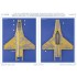 1/48 F-16C 64th Aggressor MiG Blizzard Camouflage Mask n Decals for Kinetic