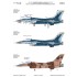 1/48 USAF 64th Aggressor Squadron F-16C Block 25 Falcon 57th OG Tail for Kinetic #1