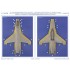 1/48 USAF 64th Aggressor Squadron F-16C Block 25 Falcon 57th OG Tail for Kinetic #1