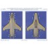1/48 USAF 64th Aggressor Squadron F-16C Block 25 Falcon 57th OG Tail for Kinetic #2