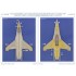 1/48 USAF Thunderbirds F-16C Falcon Fighter Colour Separation Mask n Decals for Tamiya