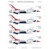 1/48 USAF Thunderbirds F-16C Falcon Fighter Colour Separation Mask for Kinetic