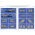 1/48 USAF Thunderbirds F-16D Falcon Fighter Colour Separation Mask n Decals for Kinetic
