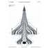 1/48 Belgian AF Demo Team F-16AM Special Paint Scheme Mask for Tamiya