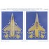 1/48 Belgian AF Demo Team F-16AM Special Paint Scheme Mask for Tamiya