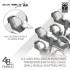 1/48 US Navy MHU-191A/M Munitions Transporter with ADU-514A/E Adapters (4pcs)