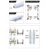1/48 USN F/A-18 FPU-12/A Fuel Tank n Handling Dolly Set (2 Tanks, 2 Dollies)