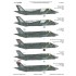 1/72 F-35A Lightning II Mask and Decals for Tamiya #60792 Kit