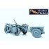 1/16 German KS750 Motorcycle with Sidecar and IF8 Infantry Cart