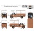 1/35 British Bedford OYD 3t 4x2 GS Truck (Metal Cargo Body)