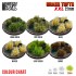 Grass Tufts XXL - 22mm Self-Adhesive - Beige for Diorama Scenery (22pcs)