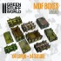 1/48-1/35 MDF Rectangular Wooden Boxes for Dioramas