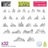 1/48-1/35 Resin Small Fire Flames for Dioramas (28pcs)