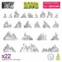 1/48-1/35 Resin Large Fire Flames for Dioramas (22pcs)