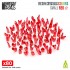 Red Resin Crystals - Small for Dioramas and Scenery (80pcs)