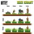 Self-Adhesive Static Grass Tufts 12mm - Dry Green for Diorama Scenery (75pcs)