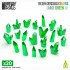 Green Resin Crystals - Large for Dioramas and Scenery (20pcs)
