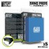 Flexible Sand Pads Grit #1200 Colour TURQUOISE (5pcs, each 100x80x5mm)