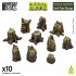 Small Tree Stumps for Dioramas and Scenery (3D Printed)