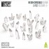 Clear Resin Crystals - Large for Dioramas and Scenery (20pcs)