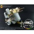 Upgrade Set for 1/35 WWII US Quad Gun Trailer M55 for Dragon kit #6540