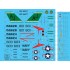 Decals for 1/72 RA-5C Vigilante 1 / USS Nimizt with Full Stencil