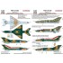 1/72 Mikoyan-Gurevich MiG-21 Bis Dry-Water Decal sheet