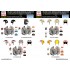 1/32 F-4 Phantom II Patches and Helmet Markings Decal Sheet