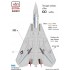 1/48 F-14A VF-1 Wolfpack New Extended Version Decal Sheet