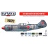 Acrylic Paint Set for Airbrush - WWII Late Soviet Air Force from mid-1943 till end of war (17ml x 6)