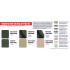 Acrylic Paint Set for Airbrush - Modern US Army and USMC AFV since mid-1980s (17ml x 8)