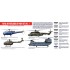Acrylic Paint Set for Airbrush - Royal Netherlands AF Vol.1:Dutch Helicopters since 1970s (17ml x 8)