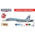 Acrylic Paint Set for Airbrush - Ultimate Su-33 "Flanker-D" in Russian Naval Aviation Service (17mlx 6)