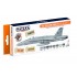 Lacquer Paint Set - USAF, USN and USMC Aircraft since late 1970s (Modern Greys) (17ml x 8)