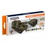 Lacquer Paint Set - US Army Vehicles mid-1970s - mid-1980s (MERDC Camouflage) (17ml x 8)