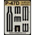 1/48 Republic P-47D Thunderbolt Seatbelts (Laser Cut)