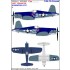 Decals for 1/32 Vought F4U-1A VF-17 "Jolly Rogers" Part. 2