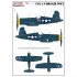 Decals for 1/32 WWII Vought F4U-4 Corsair (wet transfer)