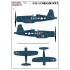 Decals for 1/32 WWII Vought F4U-4 Corsair (wet transfer)