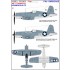 Decals for 1/32 Vought F4U-1 Corsairs Aces over Solomon Islands Stencils
